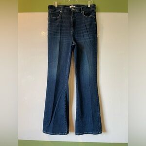 LOFT the curvy slim flare jeans